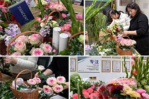 南京钛净举办三八妇女节插花活动